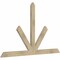 Ekena Millwork Saratoga Rough Sawn Timber Gable Bracket, Douglas Fir, 72"W x 45"H x 2"D x 4"F, 15/12 Pitch GBW072X45X0204SAR00RDF - alternate 2